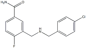 3-({[(4-chlorophenyl)methyl]amino}methyl)-4-fluorobenzamide|