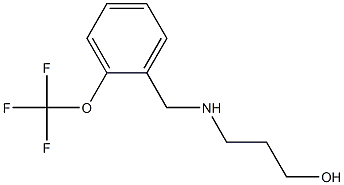 3-({[2-(trifluoromethoxy)phenyl]methyl}amino)propan-1-ol Structure