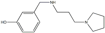 3-({[3-(pyrrolidin-1-yl)propyl]amino}methyl)phenol 结构式