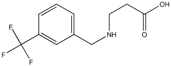 3-({[3-(trifluoromethyl)phenyl]methyl}amino)propanoic acid 结构式