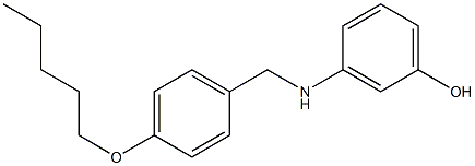 3-({[4-(pentyloxy)phenyl]methyl}amino)phenol Structure