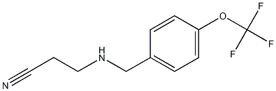 3-({[4-(trifluoromethoxy)phenyl]methyl}amino)propanenitrile