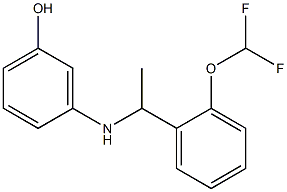 3-({1-[2-(difluoromethoxy)phenyl]ethyl}amino)phenol