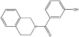 3-(1,2,3,4-tetrahydroisoquinolin-2-ylcarbonyl)phenol Structure