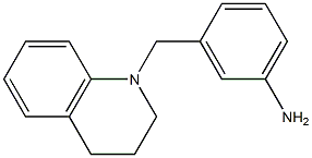 3-(1,2,3,4-tetrahydroquinolin-1-ylmethyl)aniline,,结构式