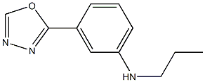 3-(1,3,4-oxadiazol-2-yl)-N-propylaniline Struktur