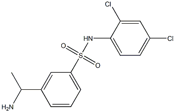 3-(1-aminoethyl)-N-(2,4-dichlorophenyl)benzene-1-sulfonamide