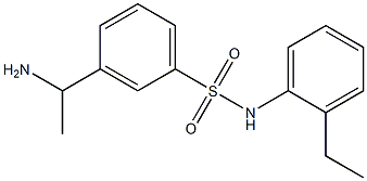 3-(1-aminoethyl)-N-(2-ethylphenyl)benzene-1-sulfonamide Structure