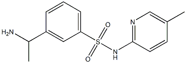 3-(1-aminoethyl)-N-(5-methylpyridin-2-yl)benzene-1-sulfonamide