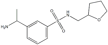 3-(1-aminoethyl)-N-(oxolan-2-ylmethyl)benzene-1-sulfonamide