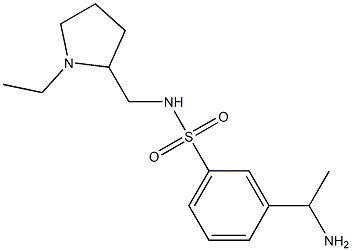 3-(1-aminoethyl)-N-[(1-ethylpyrrolidin-2-yl)methyl]benzene-1-sulfonamide