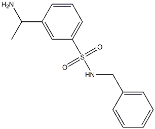 3-(1-aminoethyl)-N-benzylbenzene-1-sulfonamide Struktur