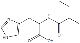 3-(1H-imidazol-4-yl)-2-[(2-methylbutanoyl)amino]propanoic acid Structure