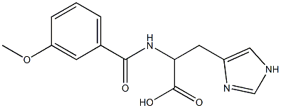  3-(1H-imidazol-4-yl)-2-[(3-methoxybenzoyl)amino]propanoic acid