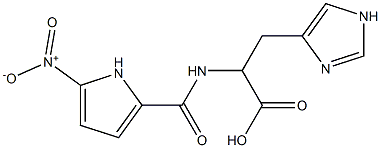 3-(1H-imidazol-4-yl)-2-[(5-nitro-1H-pyrrol-2-yl)formamido]propanoic acid 结构式
