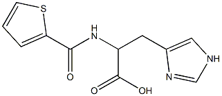 3-(1H-imidazol-4-yl)-2-[(thien-2-ylcarbonyl)amino]propanoic acid Struktur