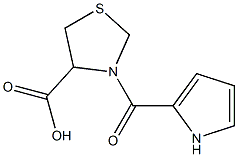 3-(1H-pyrrol-2-ylcarbonyl)-1,3-thiazolidine-4-carboxylic acid Struktur
