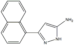 3-(1-naphthyl)-1H-pyrazol-5-amine Structure