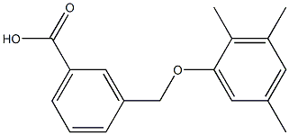 3-(2,3,5-trimethylphenoxymethyl)benzoic acid Structure