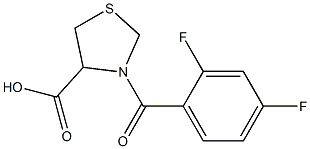  3-(2,4-difluorobenzoyl)-1,3-thiazolidine-4-carboxylic acid