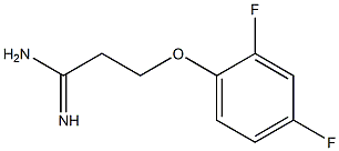 3-(2,4-difluorophenoxy)propanimidamide Structure