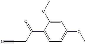 3-(2,4-dimethoxyphenyl)-3-oxopropanenitrile,,结构式