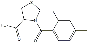 3-(2,4-dimethylbenzoyl)-1,3-thiazolidine-4-carboxylic acid Structure