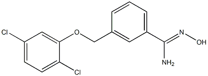 3-(2,5-dichlorophenoxymethyl)-N'-hydroxybenzene-1-carboximidamide Structure