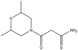 3-(2,6-dimethylmorpholin-4-yl)-3-oxopropanethioamide|