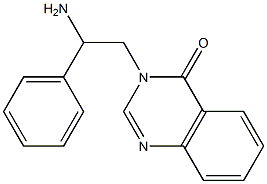 3-(2-amino-2-phenylethyl)-3,4-dihydroquinazolin-4-one,,结构式