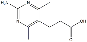 3-(2-amino-4,6-dimethylpyrimidin-5-yl)propanoic acid Structure