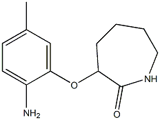 3-(2-amino-5-methylphenoxy)azepan-2-one Structure