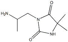 3-(2-aminopropyl)-5,5-dimethylimidazolidine-2,4-dione 化学構造式