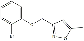 3-(2-bromophenoxymethyl)-5-methyl-1,2-oxazole 结构式