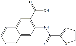 3-(2-furoylamino)-2-naphthoic acid 化学構造式