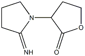 3-(2-iminopyrrolidin-1-yl)oxolan-2-one 化学構造式