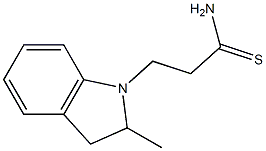 3-(2-methyl-2,3-dihydro-1H-indol-1-yl)propanethioamide