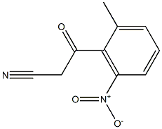 3-(2-methyl-6-nitrophenyl)-3-oxopropanenitrile,,结构式