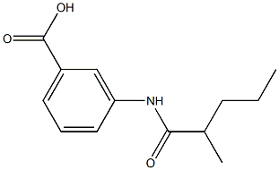 3-(2-methylpentanamido)benzoic acid Struktur