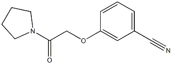 3-(2-oxo-2-pyrrolidin-1-ylethoxy)benzonitrile Structure