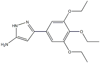 3-(3,4,5-triethoxyphenyl)-1H-pyrazol-5-amine Structure