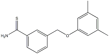 3-(3,5-dimethylphenoxymethyl)benzene-1-carbothioamide Structure