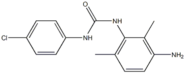 3-(3-amino-2,6-dimethylphenyl)-1-(4-chlorophenyl)urea Struktur