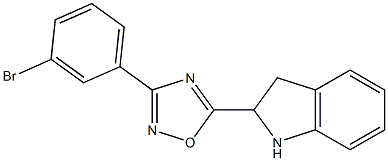  3-(3-bromophenyl)-5-(2,3-dihydro-1H-indol-2-yl)-1,2,4-oxadiazole