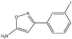 3-(3-iodophenyl)-1,2-oxazol-5-amine 结构式