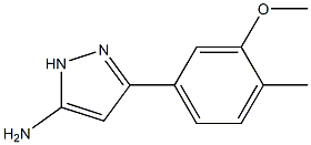 3-(3-methoxy-4-methylphenyl)-1H-pyrazol-5-amine Struktur