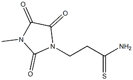 3-(3-methyl-2,4,5-trioxoimidazolidin-1-yl)propanethioamide Structure