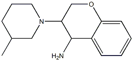 3-(3-methylpiperidin-1-yl)-3,4-dihydro-2H-1-benzopyran-4-amine Structure