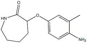 3-(4-amino-3-methylphenoxy)azepan-2-one,,结构式