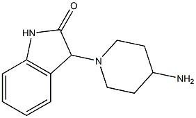 3-(4-aminopiperidin-1-yl)-2,3-dihydro-1H-indol-2-one Structure